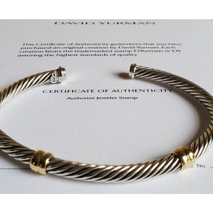 David Yurman Classic Two Station Cuff Bracelet